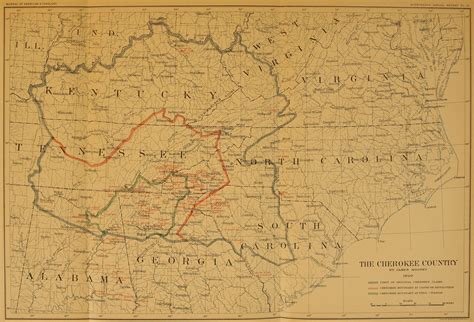 Map Of Cherokee Lands Before 1835