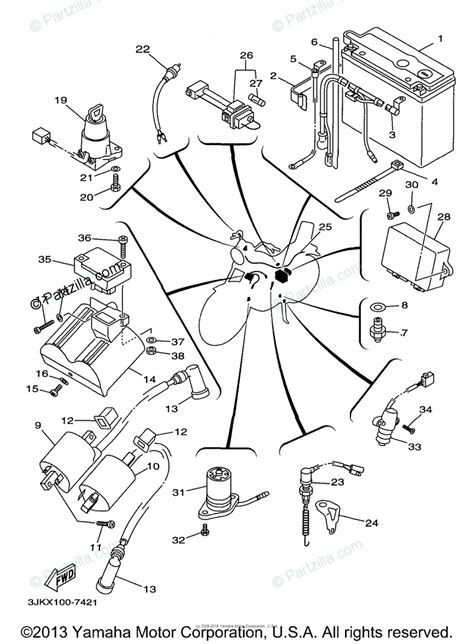 Yamaha dt 100 / dt175 enduro motorcycle wiring schematics / diagram. Yamaha Motorcycle 1998 OEM Parts Diagram for Electrical - 1 | Partzilla.com