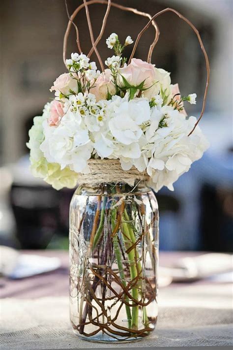 Beautiful Mason Jar Wedding Centerpieces On A Budget