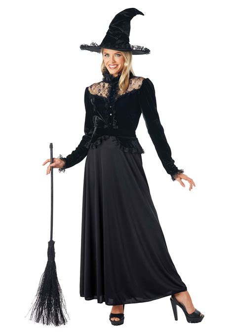 Womens Classic Black Witch Costume Dress Witch Costumes