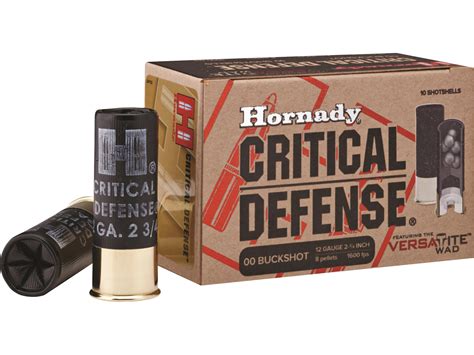 Hornady Critical Defense 12ga 2 34 00 Buckshot 10rd Box 86240