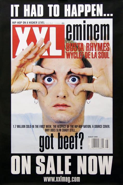 Eminem 2000 Xxl Magazine Cover Poster Eminem Xxl Magazine Hip Hop