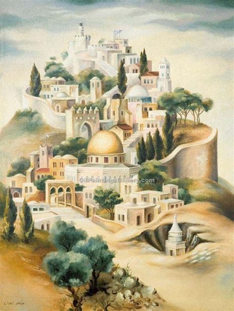 Ascend To Jerusalem 2 By Dan Livni Painting Id Ad 0303 Ka Jewish