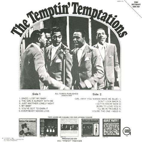 The Temptations The Temptin Temptations Vinyl Album