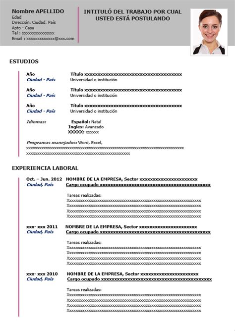 Você poderá alterar completamente estes exemplos de curriculum vitae prontos para preencher. Diseño de Curriculum Vitae para Word Gratis | modelos-de-curriculum