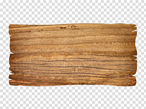 Rectangular Brown Wooden Board Wood Material Transparent Background
