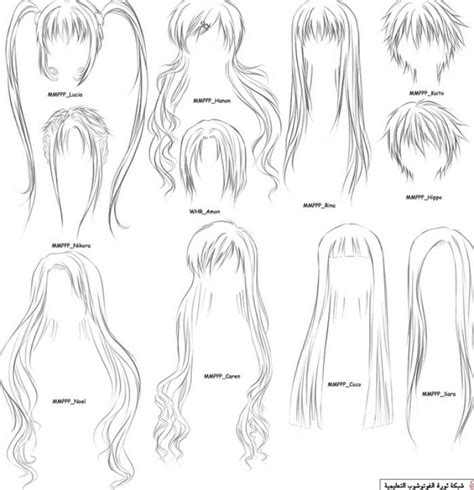 Draw Anime Hairstyles Manga Hair Anime Hair Ponytail