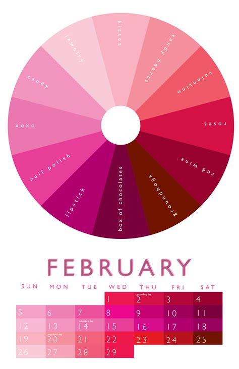 Color Of Each Month 12 Color Wheel Color Wheel Month