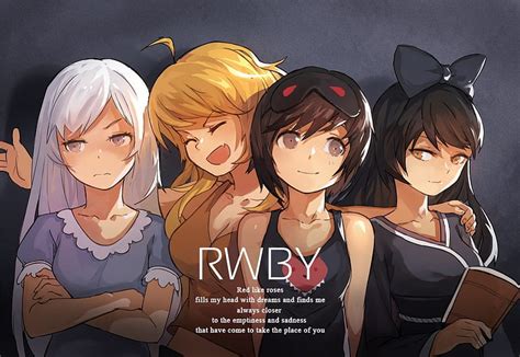 Rwby Ruby Rose Smile Happy Bff Yang Xiao Long Cool Anime Weiss Schnee Hd Wallpaper Peakpx