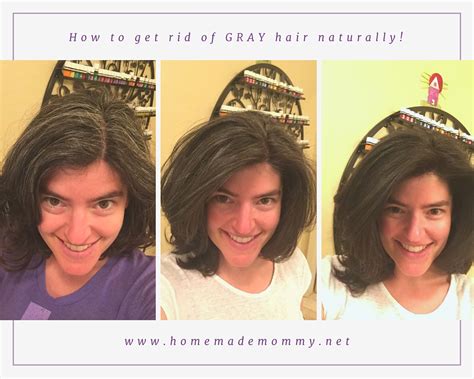 Well, by boosting the levels of antioxidant enzymes catalase and glutathione — both help to get rid of hello, is it better to apply an onion juice or a coconut oil to restore gray hair to natural color. How to get rid of gray hair naturally! - Homemade Mommy