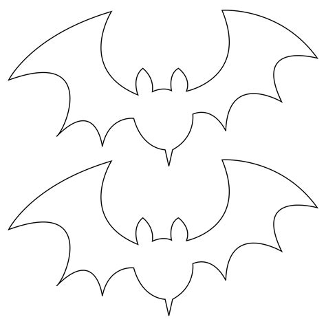 Free Printable Halloween Bat Templates