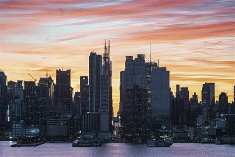 Reverse Manhattanhenge Sunrise Photograph By Zawhaus Photography Fine