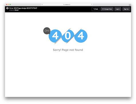 31 Best Easy To Use Free 404 Error Page Templates 2020 Colorlib