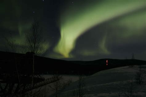 Northern Lights Alaska Aurora Borealis Night Landscape Royalty Free