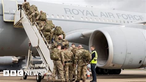 Uk Troops In Estonia To Deter Russian Aggression Bbc News