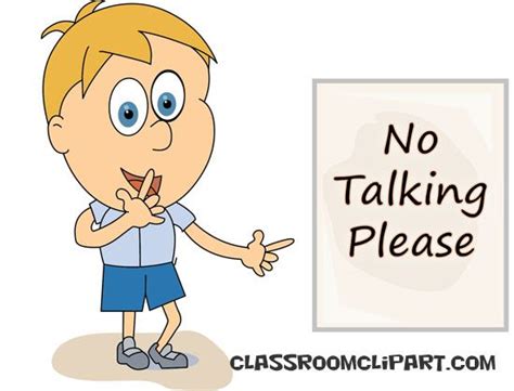 School No Talking Please Classroom Clipart Adolescent Therapy