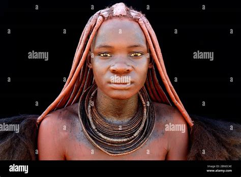 Portrait Of Himba Woman With The Traditional Jewellery And Hair