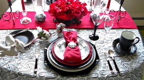 Setting a table isn't difficult. Romantic Table Setting For Two - YouTube