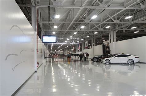 Heres What It Looks Like Inside Teslas Tsla Massive Factory Thestreet