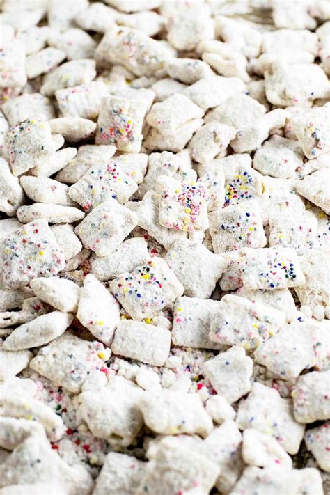 Funfetti Puppy Chow — Homemade Hooplah Puppy Chow Puppy Chow Recipes