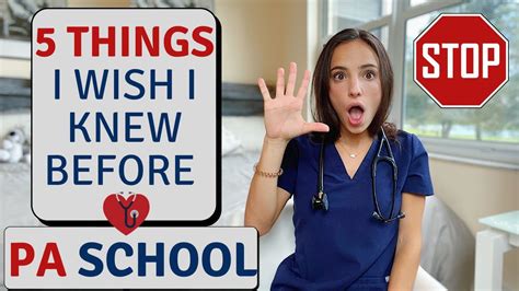 5 Things I Wish I Knew Before Pa School What To Expect Youtube