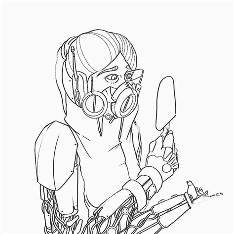 Cyberpunk Coloring Pages Coloring Pages