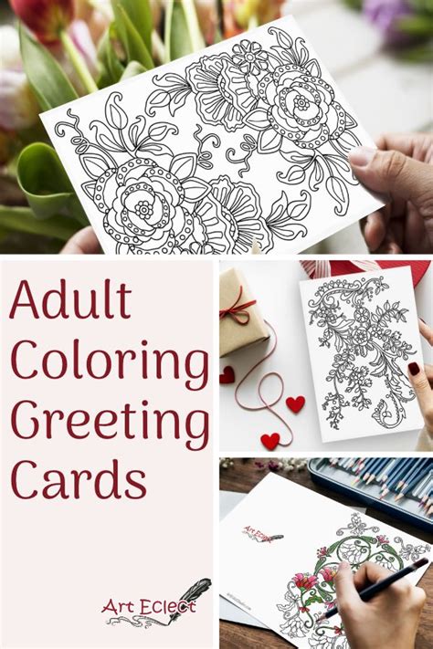 Pin On Adult Coloring Greeting Cards