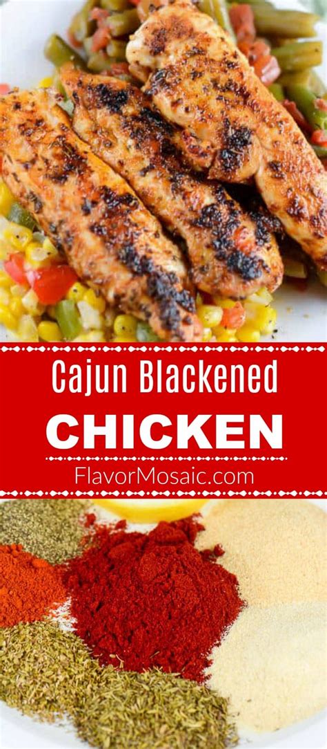 Cajun Blackened Chicken Flavor Mosaic