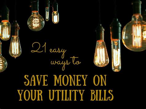 21 Easy Ways To Save Money On Your Utility Bills Slummy Single Mummy