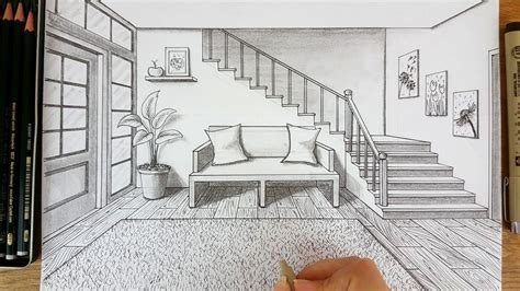 How To Draw A Room In Perspectivehow To Draw Stairs In Perspectivehow