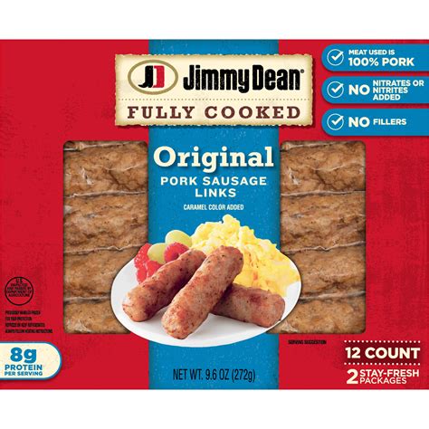 Jimmy Dean Fully Cooked Original Pork Sausage Links - Shop Sausage at H-E-B