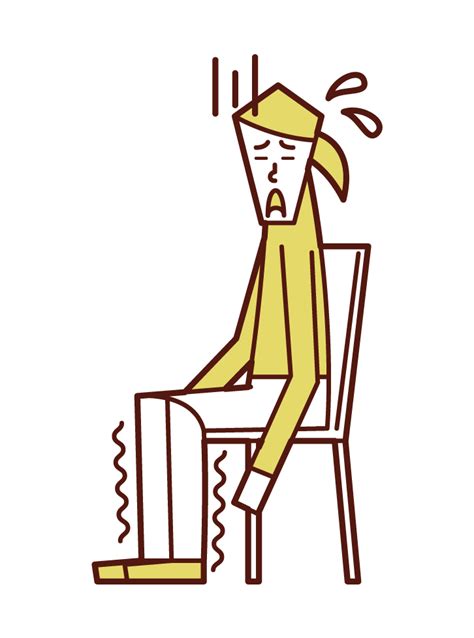 Illustration Of Numbness Of The Leg Woman Free Illustrations Kukukeke