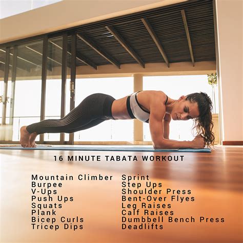 Total Body Tabata Workout Hiit Toning Fitness Republic