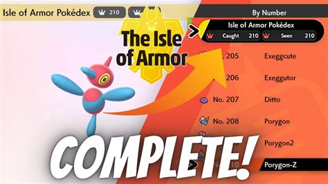 Complete Isle Of Armor Full Pokedex All 210 Pokemon Pokemon Sword And Shield Youtube