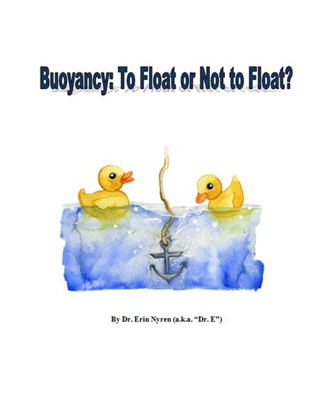 Buoyancy To Float Or Not To Float Digital Download
