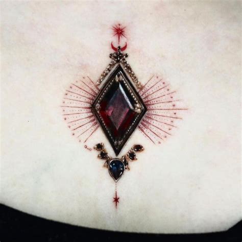 Aggregate More Than 75 Realistic Gemstone Tattoo Best Incdgdbentre
