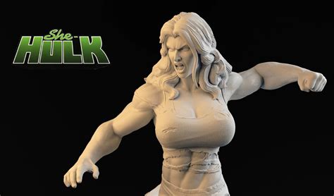 She Hulk For 3d Print Kaushik Manna Shehulk Hulk Artwork