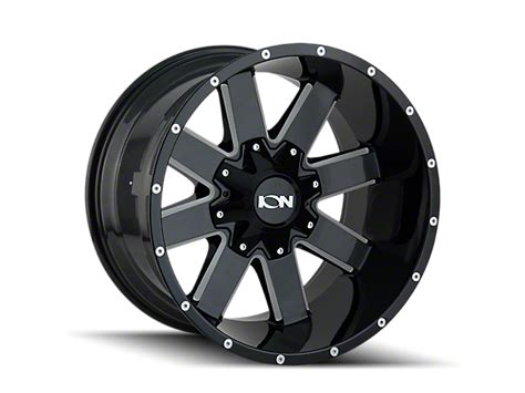 Ion Wheels F 150 Type 141 Gloss Black Milled 6 Lug Wheel 20x9 18mm