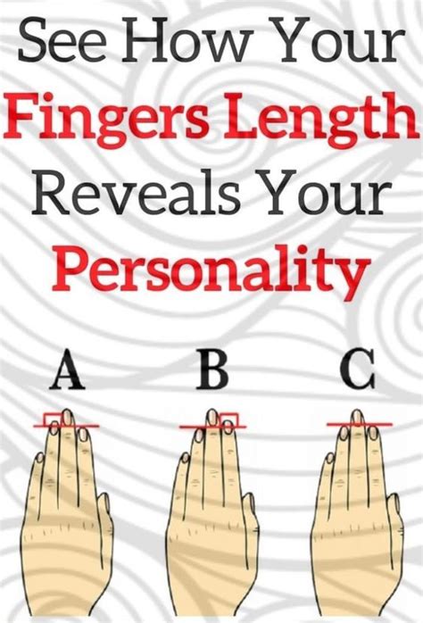 See How Your Fingers Length Reveals Your Personality In 2020 Health