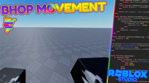 Advenced Bhop Movement System Roblox Studio Youtube