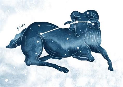Aries Star Constellation Giclée Print Illustration Wall Art