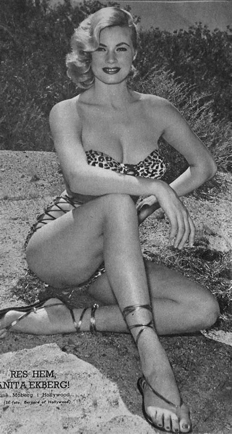 Anita Ekberg Swedish Model And Actress Giovani Attrici Anita Ekberg