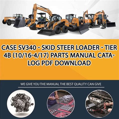 Case Sv340 Skid Steer Loader Tier 4b 1016 417 Parts Manual