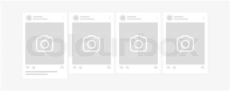 Social Network Photo Frame Mockup Template Interface Post For Popular App Interface Web App