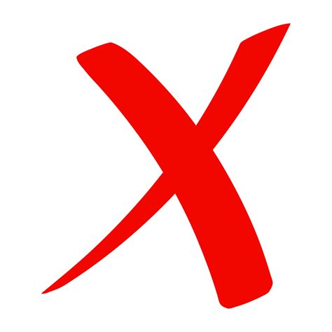 Check mark icon . red cross flat simbol x. delete icon ...