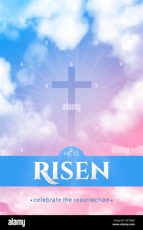 Christian Religious Design For Easter Celebration Stock Vector Image