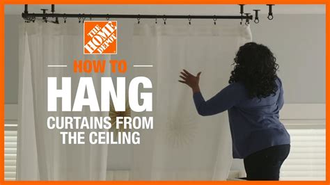 How To Hang Curtain Rods From Ceiling