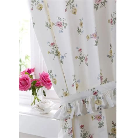 Romantic Country French Florals Lace Trims Printed Curtains Buy