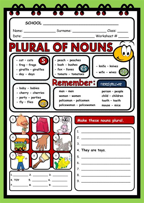 States is plural, but one does not say, the united states are going to war. one says, the united states is going to war. one uses a singular verb with a plural noun. Plural of nouns worksheet