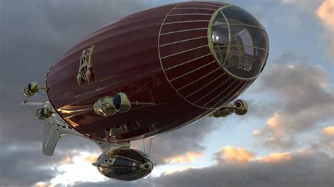 Steampunk Airship A Retro Futuristic Fantasy